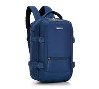 WITTCHEN Urban | Kabinenrucksack | Laptop-Rucksack | Multifunktionaler 2-in-1-Reiserucksack | Rückentasche mit RFID-Schutz | kompatibel mit Wizz Air, LOT, Ryanair | 40x25x20 cm | Farbe: Marineblau
