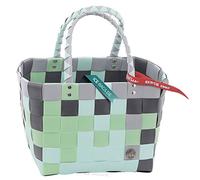 Witzgall 5008/44 Einkaufskorb geflochten schwarz braun silber