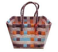 Witzgall - Witzgall ICE-BAG Flechttasche Klassiker Kunststoff rose/apricot/mint licht-und farbecht Multicolor