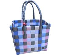 Witzgall - Witzgall ICE-BAG Flechttasche Klassiker Kunststoff rose/bleu/natur/grau licht-und farbecht Multicolor