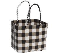 Witzgall - Witzgall ICE-BAG Flechttasche Klassiker Kunststoff schwarz/grau/weiß licht-und farbecht Multicolor