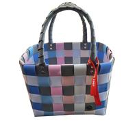 Witzgall - Witzgall ICE-BAG Flechttasche Mini Kunststoff beige/bleu/rose/grau mix licht- und farbecht Multicolor