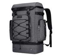 WITZMAN Reiserucksack Herren Damen Laptop Rucksack 17 Zoll Groß 40L Reisetasche Handgepäck Flugzeug mit Schuhfach(B691 Silbergrau)