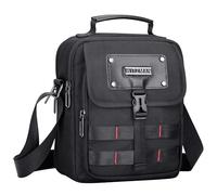 WITZMAN Umhängetasche Herren Klein Handtasche Männer Schultertasche Herren Tasche Crossbody Shoulder Bag Umhängen für Reise（B708 Klassisch Schwarz）