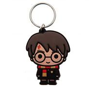 Pyramid international Schlüsselanhänger aus Gummi Harry Potter Chibi 4,5 x 6 cm Mehrfarbig