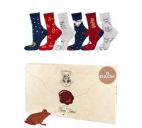 Wizarding World Harry Potter Socken Herren Damen Geschenke Für Frauen Männer 6 Paar 35-40 Umschlag 6 Paar