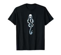 Wizarding World Harry Potter Voldemort Death Eater Tattoo T-Shirt für Damen - Schwarz, S - Klassische Passform, Kurzarm, U-Ausschnitt