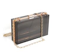 WJCD Damen Tmyc-b Clutch, schwarz/klar