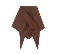 WKZSXXMJ Triangel-Schals aus Kaschmir für Damen Leichter, Warmer Reise-Poncho-Umhang Strickjacken-Schals für Frühling, Herbst und Winter(Brown)