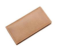 WLIHDB Brieftasche FüR MäNner Männer Brieftaschen Lange Leder Vintage Dünne Zipper Geldbörse Mann Kreditkarte Halter Männliche Brieftasche Geld Geldbörsen FüR DraußEn(Light Coffee)