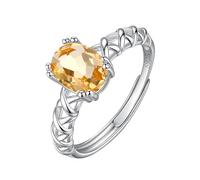 WLLDDDIU Geburtssteinringe Aus 925Er Sterlingsilber, Ovaler Schliff, Natürlicher Edelstein, Solitär-Verlobungsringe Für Frauen, Gedrehter Unendlichkeitsring, Jahrestag, Ewigkeit, Ehering Für Sie