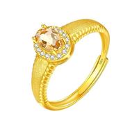 WLLDDDIU Oval Geschliffener Natürlicher Geburtsstein-Edelsteinring Für Damen, Silberner Solitär-Halo-Verlobungsring, Vintage-Ehering, Gebürsteter Ehering, Verstellbarer Ewigkeits-Versprechensrin