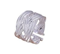 WLLDDDIU Ring Silber 925 Damendaumenringe Aus Sterlingsilber für Frauen, 925Er Silber, Statement-Stapelringe, Offene Ringe, Minimalistischer Silberring für Männer und Frauen, Schmuckgeschenk, Gr