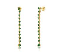 WLLLTY Ohrring 925 Sterling Silber 50Mm Zirkon Kette Ohrringe Cz Damen Hoch Schmuck Party Geschenk