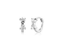 WLLLTY Ohrring 925 Sterling Silber Gold Bowknot Ohrringe 9Mm Ultradünne Damen Clip Modeschmuck Geschenk