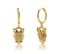 WLLLTY Ohrring Damenmode 925 Sterling Silber Eule Ohrringe Zirkon Cz Schmuck