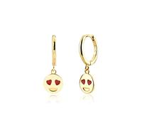 WLLLTY Ohrring Damenmode Neu 925 Sterling Silber Ohrringe Happy Smiley Anhänger Ohrringe