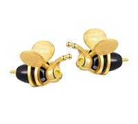 WLLLTY Ohrstecker 18K Gold Süße Biene Ohrstecker 925 Sterling Silber Schmuck Ohrstecker Damengeschenk