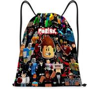 WlsqDE Roblx Turnbeutel, Roblx Sportbeutel Klein, Rucksack Mit Kordelzug, Sport Schwimmen Schule Reisen Sackpack, für Fans Geschenke