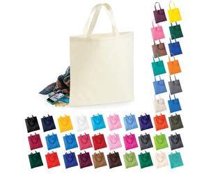 WM101 Westford Mill Einkaufstasche aus Baumwolle Pure Grey 38 x 42 cm