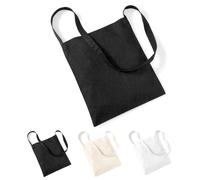 WM107 Westford Mill Baumwolltasche Einkaufstasche Black 34 x 40 cm