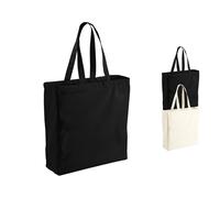 WM108 Westford Mill Einkaufstasche Black 39 x 42 x 13 cm