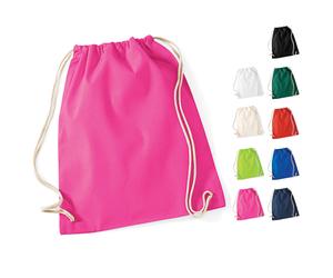WM110 Westford Mill Turnbeutel aus Baumwolle Fuchsia 37 x 46 cm
