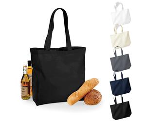 WM125 Westford Mill Baumwolltasche Einkaufstasche mit großer Kapazität White 35 x 39 x 13,5 cm