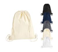WM210 Westford Mill Turnbeutel Schuhtasche aus Baumwolle Natural 37 x 46 cm