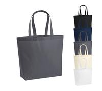 WM225 Westford Mill Baumwolltasche Einkaufstasche Black 35 x 39 x 13,5 cm