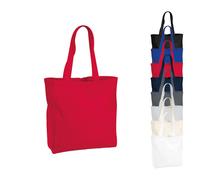 WM265 Westford Mill Premium Tasche aus Bio-Baumwolle - Maxi Bag Bright Royal 35 x 39 x 13,5 cm