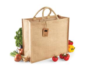 WM408 Westford Mill Jutetasche Einkaufstasche Jumbo Natural 45 x 39 x 21 cm