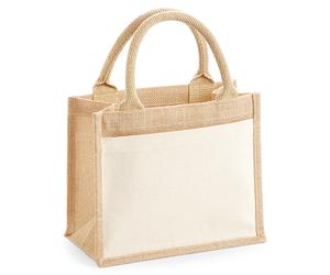WM425 Westford Mill Jutetasche Einkaufstasche Natural 26 x 22 x 14 cm