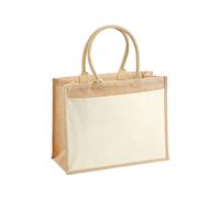 WM427 Westford Mill Jutetasche Einkaufstasche Natural 42 x 33 x 19 cm