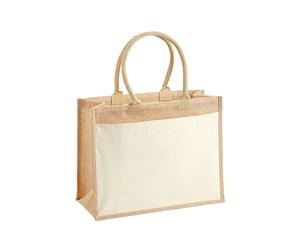 WM427 Westford Mill Jutetasche Einkaufstasche Natural 42 x 33 x 19 cm