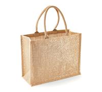 Westford Mill Jute-Shopper Shimmer – Natural Gold – 42 x 33 x 19 cm – W437