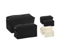 WM552 Westford Mill Kulturtasche aus Baumwolle Natural S (17 x 9 x 7 cm)