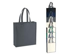 WM600 Westford Mill Baumwolltasche Black 39 x 42 x 13 cm