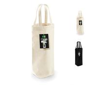 WM620 Westford Mill Fairtrade Flaschentasche aus Baumwolle Tasche Natural 8 x 27 x 8 cm