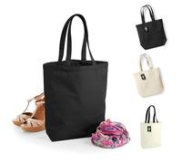 WM671 Westford Mill Einkaufstasche aus fairtrade-zertifizierter Baumwolle Black 37 x 27 x 12 cm