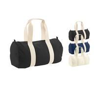 WM814 Westford Mill Baumwolltasche Reisetasche aus Bio-Baumwolle Black 50 x 25 x 25 cm