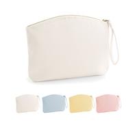 Kosmetiktasche Westford Mill EarthAware Organic Wristlet Bag 2 Größen L (28 X 22 CM) Natur