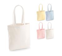 WM821 Westford Mill Baumwolltasche hochwertige schwere Qualität Black 38 x 41 cm