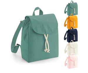 WM881 Westford Mill EarthAware Mini Rucksack Bio-Baumwolle Natural 22 x 30 x 12 cm