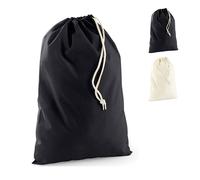 WM915 Westford Mill Stoffbeutel recycelte Baumwolle Natural M