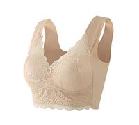 Wmbra Haltungskorrigierender BH mit integrierter Shapewear Komfort Nahtlos Bustier Ohne Bügel Soft Bra Wohlfühl Zero Feel Bralette Weich Push Up Gepolstert Schlaf Ultra Leicht Klassische BHS