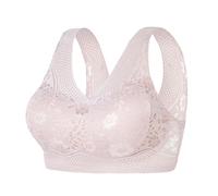 Wmbra Original Haltungskorrektur Bra - Breathable Cool Liftup Air Bra Bequemer Softschalen Bh Push Up Bügelloser Bralette Nicht AbfäRbende Ice Silk Bustier Baumwoll Bra Rückenfrei Gekreuzt Rücken
