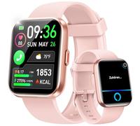 WMK Smartwatch für Damen Herren, 1,8 Zoll Touchscreen Smart Watch mit Bluetooth Anrufe, 110+ Sportuhr für iOS Android,IP68 Wasserdicht Fitnessuhr mit Herzfrequenzmonitor Schlafmonitor Schrittzähler