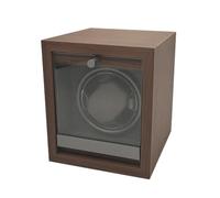 Wmqbjta Einzelner uhrenbeweger mit MDF Gehäuse Und PVC Oberfläche für Mechanische Zeitmesser mit Leiser Vollgetriebe Motorrotation Und Staub für Schmuckschrank Anrichte Und Arbeitszimmer