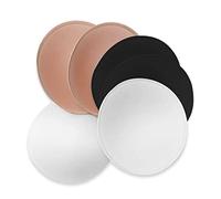 WMugthome 3 Paar C/D/DD Cup Runde weiche BH-Einlagen Pads herausnehmbar für Sport-BH-Körbchen und Bikinioberteil Badeanzug-Einlagen, Tricolor, DDD/F CUP